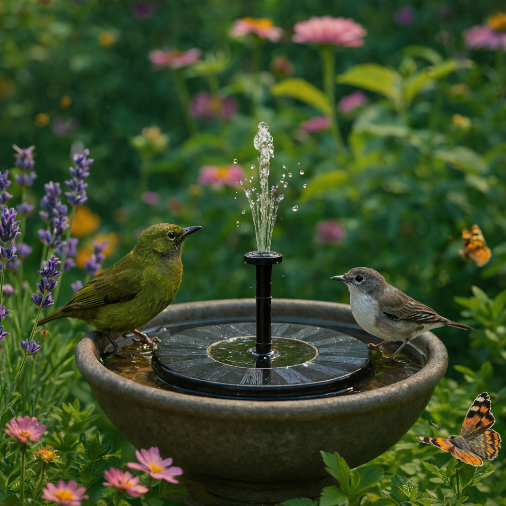 Solar Garden Fountain